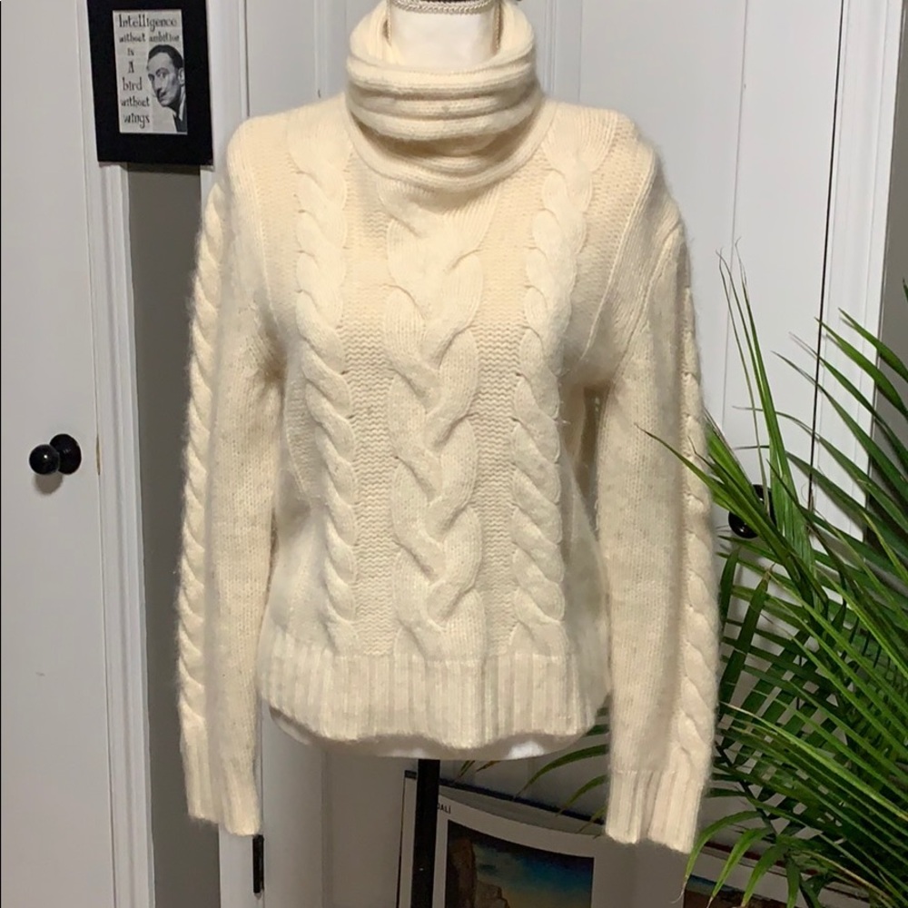 Angora wool sweater